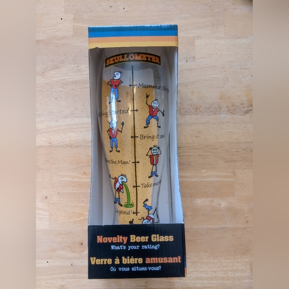 Oversized Novelty Beer Glass Novelty Boozometer Beer - Picture 2 of 10